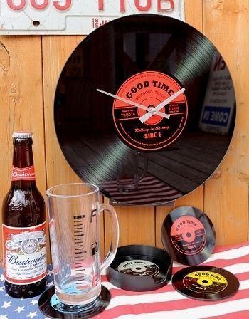 レコードミニ時計 80’sレコード
アメリカ雑貨屋 サンブリッヂ SUNBRIDGE 岩手雑貨屋