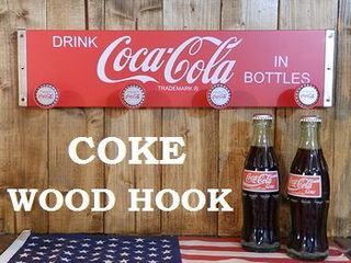 Coca-Cola レトロ壁掛けサイン コートハンガー ビンテージ コカコーラ