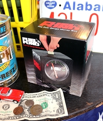 ガソリンメーター貯金箱 FUEL FUND マネーボックス 岩手盛岡 アメリカ雑貨屋 SUNBURIDGE
