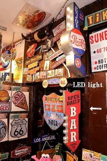 LEDサインステッカー<div><br></div>アメリカ雑貨屋 サンブリッヂ SUNBRIDGE 東北雑貨屋