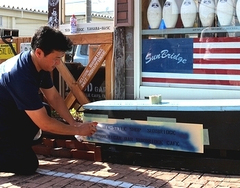 ステンシルマシーン ステンシルシート作成 ミリタリー文字シート作成
アメリカ雑貨屋 サンブリッヂ SUNBRIDGE 岩手雑貨屋