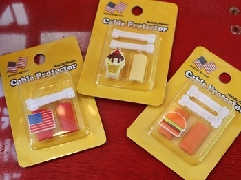 ライトニング ケーブル カバー USBケーブルカバー 携帯充電ケーブルアクセサリー スマホアクセサリー USB CABLE PROTECTOR アメキャラ雑貨 アメリカ雑貨屋 SUNBRIDGE 岩手雑貨屋