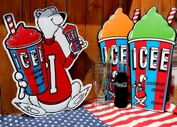 アイシーカップ看板 ICEE アイシーサインプレート2019
アメリカ雑貨屋 SUNBRIDGE 岩手雑貨 サンブリッヂ