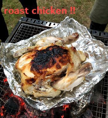 ローストチキン 矢巾町町営キャンプ場 アメリカ雑貨屋 サンブリッヂ 岩手雑貨屋 矢巾町
