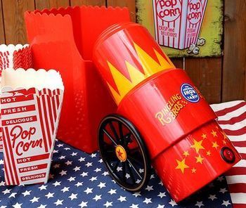 ポップコーンマシーン リングリングサーカス 大砲型 ポップコーンメーカー