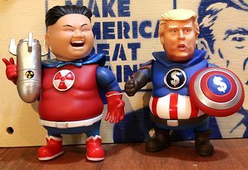 トランプ大統領＆キムロケットマンの人形セット♪: ☆アメリカ雑貨の