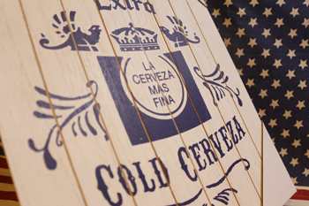 アメリカ雑貨屋サンブリッヂ　コロナビール　木製看板　ウッドサイン
